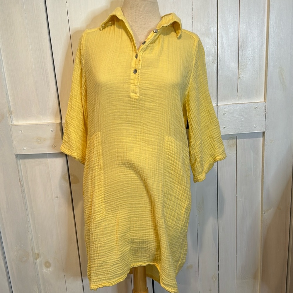 Michael Stars Yellow Kini Coverup Dress